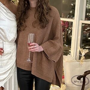 poncho tunic sweater